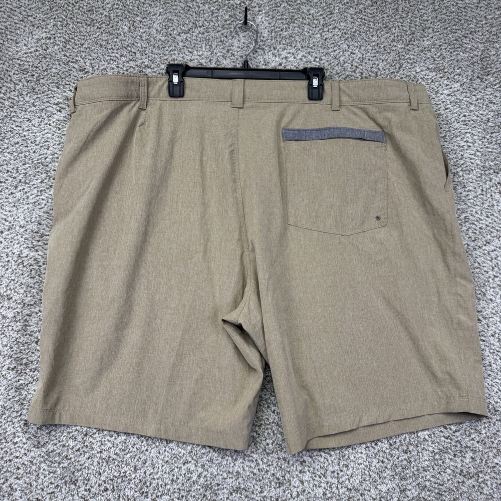 IZOD Saltwater Performance Shorts Men's Size 52‎ Lot Of 2 Gray Tan Stretch Golf - Picture 6 of 16